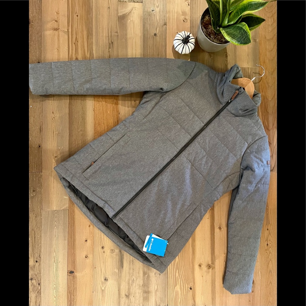 Columbia Achen Lake EXS winter coat Jacket size large gray insulated new